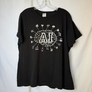 AI (Artificial Intelligence) Novelty T-Shirt Women's Size XXL